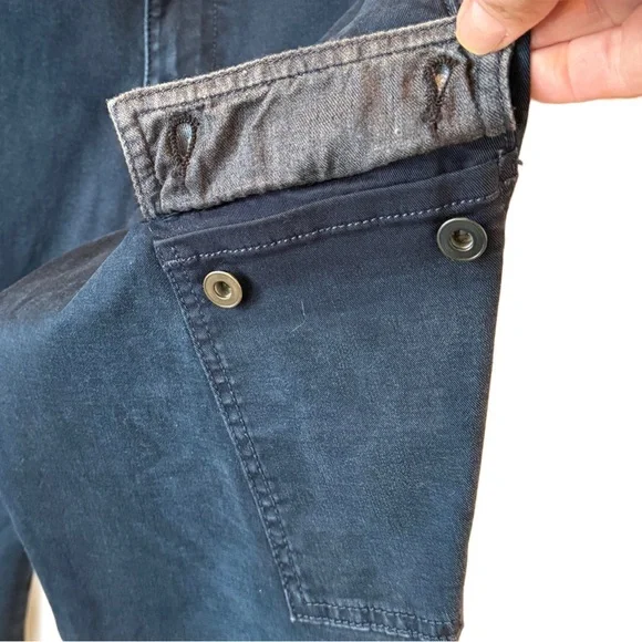 Size 27 Rag & Bone Bowery Skinny Cargo Pants Distressed Navy Nordstrom Exclusive - Picture 4 of 8